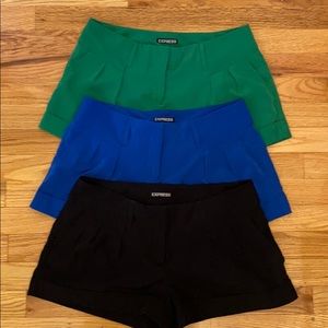 3 Stylish Express Shorts-Sz 4-Blue Green & Black